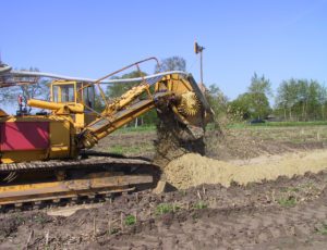 Tiefenfräse im Einsatz Tiefenfräse im Einsatz
